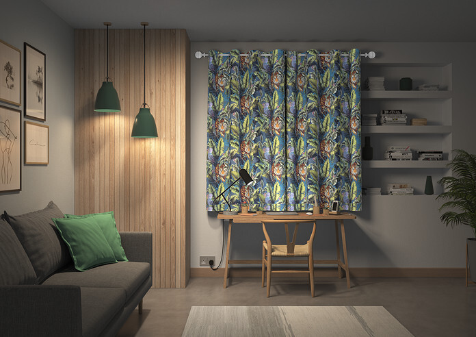 Bengal Tiger, Twilight - Made to Measure Curtains - Image 7